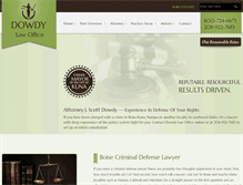 Tablet Screenshot of dowdylaw.com